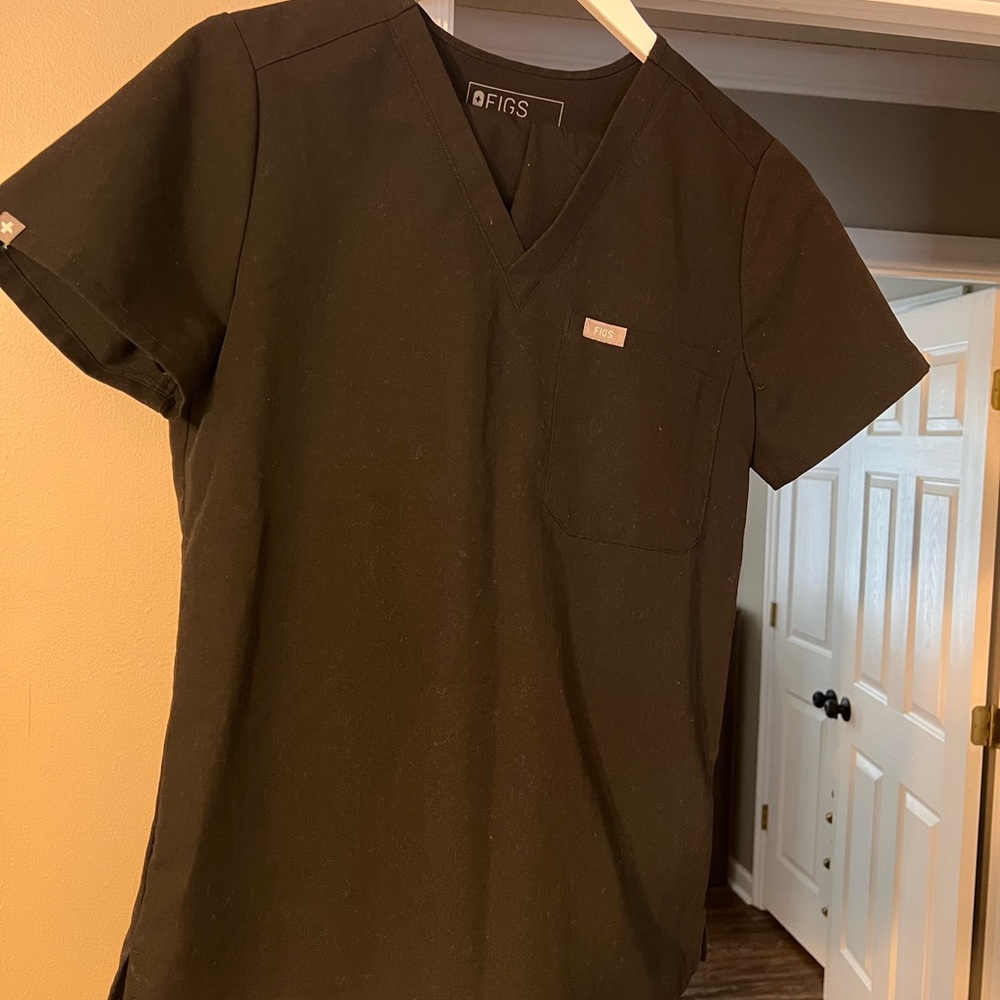 Figs Women's Black Jogger Scrub Set - Picture 2 of 4